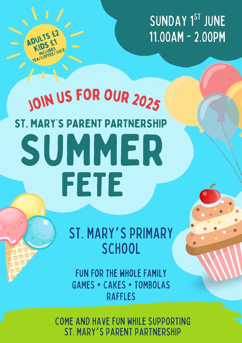 StMarysPS14's tweet photo. We are looking forward to the Summer Fete next week! https://t.co/HFQKWRzej4