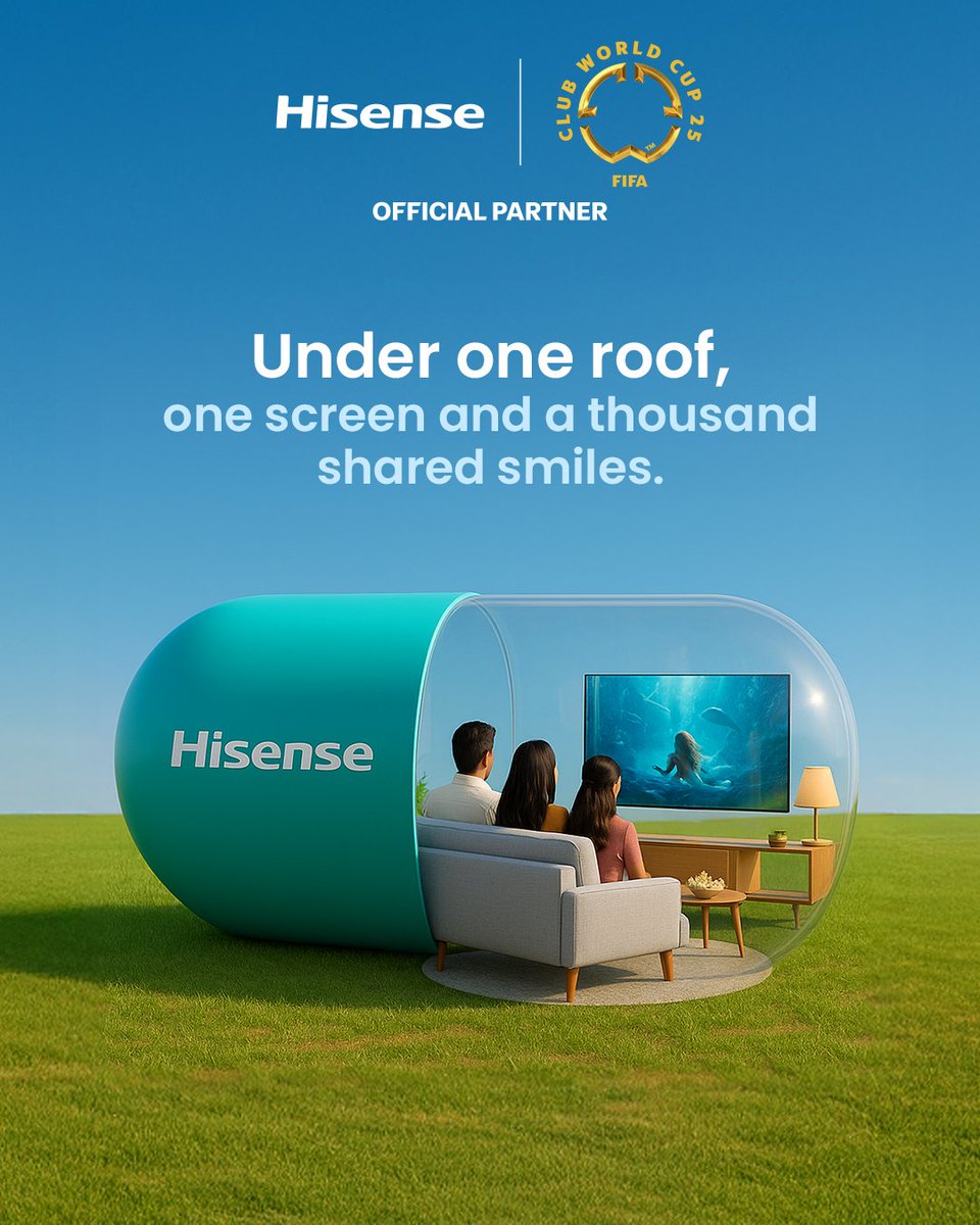 Hisense_IND's tweet photo. Your favorite stories. Your favorite people. One perfect screen. 💯

#HisenseIndia #HisenseTV #Trending #CapsuleTrend #SmarterEntertainment #HomeCinema #QLEDTV #SmartTVGoals #NextGenDisplay #UltraHDExperience #TVForEveryone #FamilyTime https://t.co/0ezvGrYMNP
