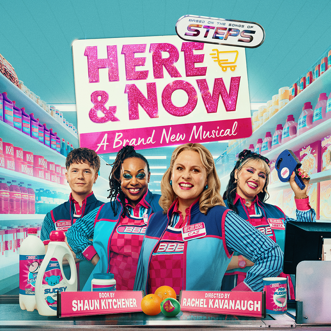 Four friends 🤝 One summer of love 

Happiness is only a heartbeat away with HERE &amp; NOW, the hilarious and heart-warming new musical based on the songs of pop phenomenon, <a href="/OfficialSteps/">Steps</a>! 💗

#TheStepsMusical is STOMPing across the UK &amp; Ireland on tour! 🕺🪩