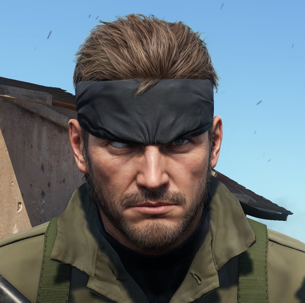 combined a screenshot of my new snake mod with some ai enhancing because i wanted a new profile picture. but i think he looks kinda cool without the eyepatch so i am considering to add a version of the mod with a eye scar and without the eyepatch.
