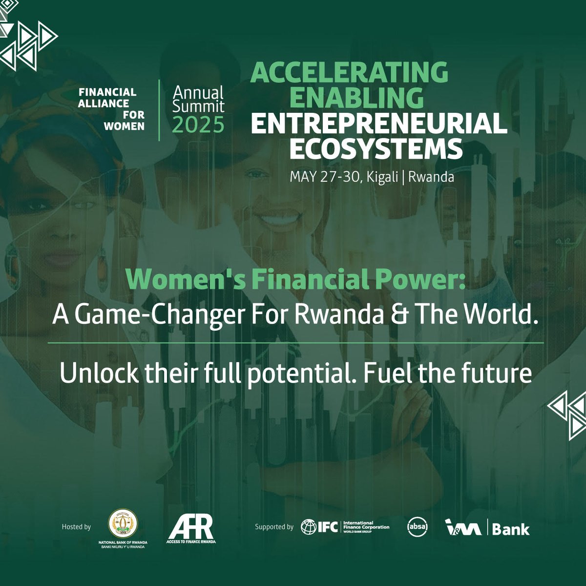 CentralBankRw's tweet photo. Women’s financial power is a game-changer. 

Unlocking their full economic potential could inject $10 trillion into the global economy by 2030, a future we can’t afford to  ignore! 

At #AllianceSummit2025, we’re not just talking we’re  taking action. By harnessing data-driven strategies, we’re driving inclusive growth that works for everyone. 

 Let’s build a world where women thrive.

#AllianceSummit2025
#ChampionTheFemaleEconomy