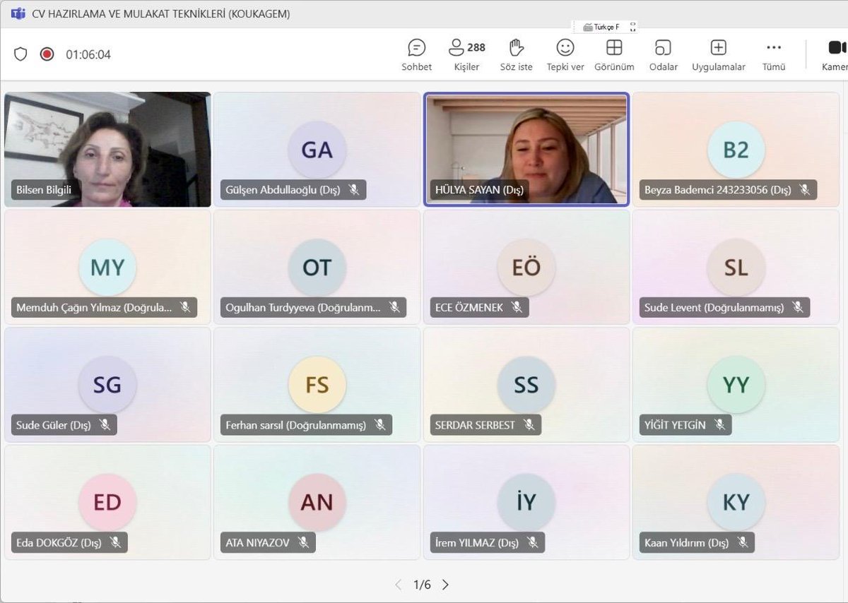 CV Hazırlama ve Mülakat Teknikleri Semineri Yoğun İlgi Gördü
Kocaeli Üniversitesi Kariyer Geliştirme Uygulama ve Araştırma Mrk. ile ESAN AKÜ iş birliğiyle düzenlenen “CV Hazırlama ve Mülakat Teknikleri” konulu çevrim içi seminer, yoğun katılımla gerçekleştirildi.

<a href="/kou92official/">Kocaeli Üniversitesi</a>