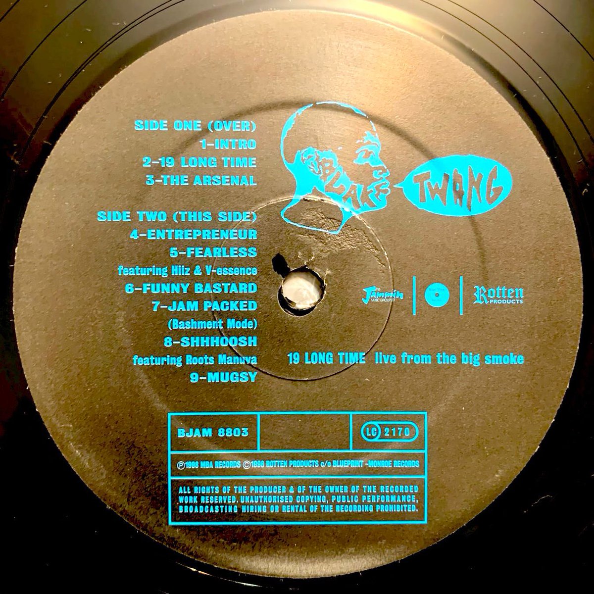 RarekindRecords's tweet photo. 19 Long Time ๐ฅ๐ฅ๐ฅLandmark 1998 Blak Twang longplayer on Sound of Money โฅ๏ธโฅ๏ธโฅ๏ธ
#blaktwang #19longtime #soundofmoneyrecords #ukhiphop #tonyrotten #redletters #donttest #shhhooosh https://t.co/FCjlXnxs7I