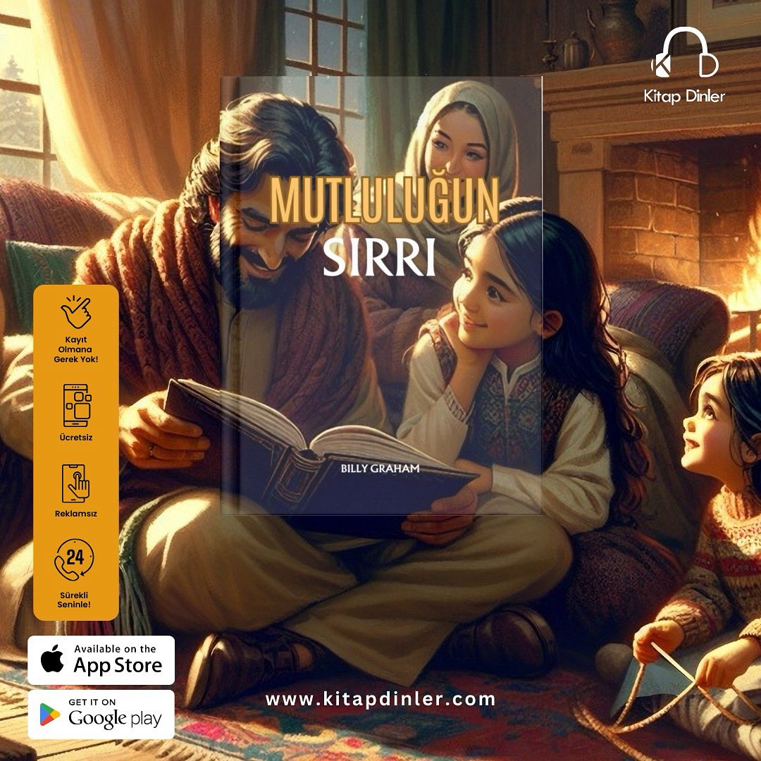 Ailece mutluluğun peşinde misiniz? Hayatın karmaşası içinde iç huzuru ve gerçek mutluluğu bulmak mümkün mü? Bu muhteşem eser, Türkiye’nin ilk ücretsiz ve kayıt gerektirmeyen sesli kitap uygulaması KİTAP DİNLER’de🎊

#MutluluğunSırrı #BillyGraham #KitapDinler
