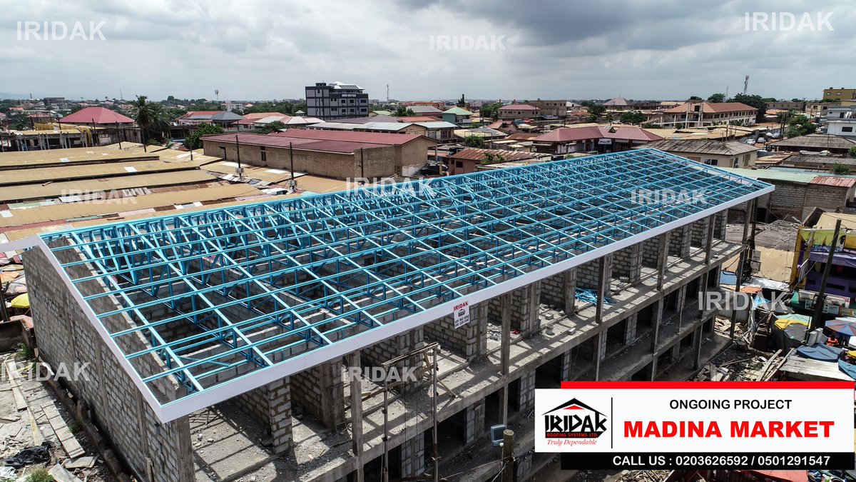 IridakLimited's tweet photo. #NewProjectUpdate
Impressive progress at Madina Market with our premium steel trusses.
Our trusses are setting the standard for strength and style - built to last, designed to impress!
Don’t miss out on our mega 25% OFF🔥 Value Pack Promo- unbeatable deal. T&Cs Apply.
CCTV https://t.co/7T2NQnX3DF