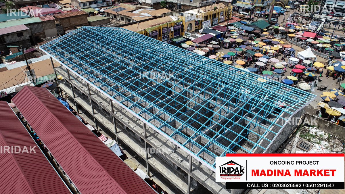 IridakLimited's tweet photo. #NewProjectUpdate
Impressive progress at Madina Market with our premium steel trusses.
Our trusses are setting the standard for strength and style - built to last, designed to impress!
Don’t miss out on our mega 25% OFF🔥 Value Pack Promo- unbeatable deal. T&Cs Apply.
CCTV https://t.co/7T2NQnX3DF