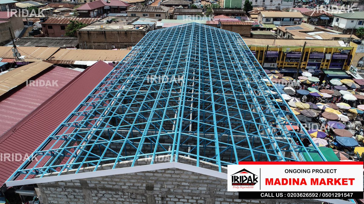 IridakLimited's tweet photo. #NewProjectUpdate
Impressive progress at Madina Market with our premium steel trusses.
Our trusses are setting the standard for strength and style - built to last, designed to impress!
Don’t miss out on our mega 25% OFF🔥 Value Pack Promo- unbeatable deal. T&Cs Apply.
CCTV https://t.co/7T2NQnX3DF