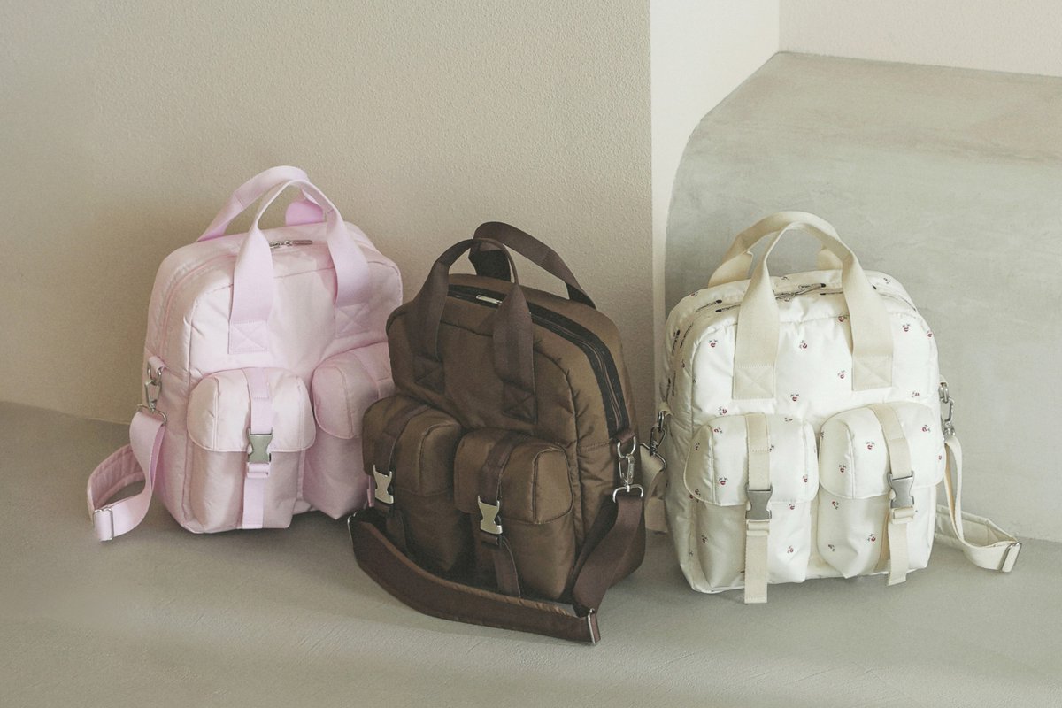 LeSportsac×Megumi Kanzaki Puffy 2Way Bag たっぷり入ったパフで 