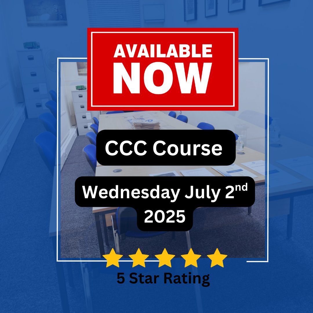 Wow what a busy few weeks we have had!

With all our CCC courses fully booked we have added in an extra date in JULY.

Be quick to get booked on. Call us today or book online

0121 565 2277

qsptraining.co.uk/course-diary