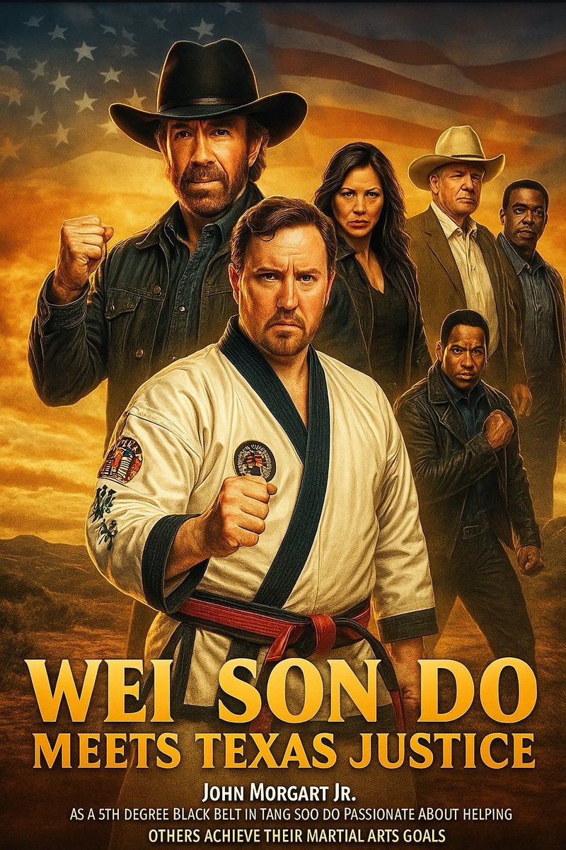 JohnMorgart's tweet photo. From the Dojo to Texas Justice!
Honored to be featured alongside legends like Chuck Norris in these epic posters!
Representing Wei Son Do as a 5th Degree Black Belt and carrying the spirit of martial arts wherever justice calls.
#WalkerTexasRanger #MartialArts #WeiSonDo https://t.co/7WAMYFkxaS