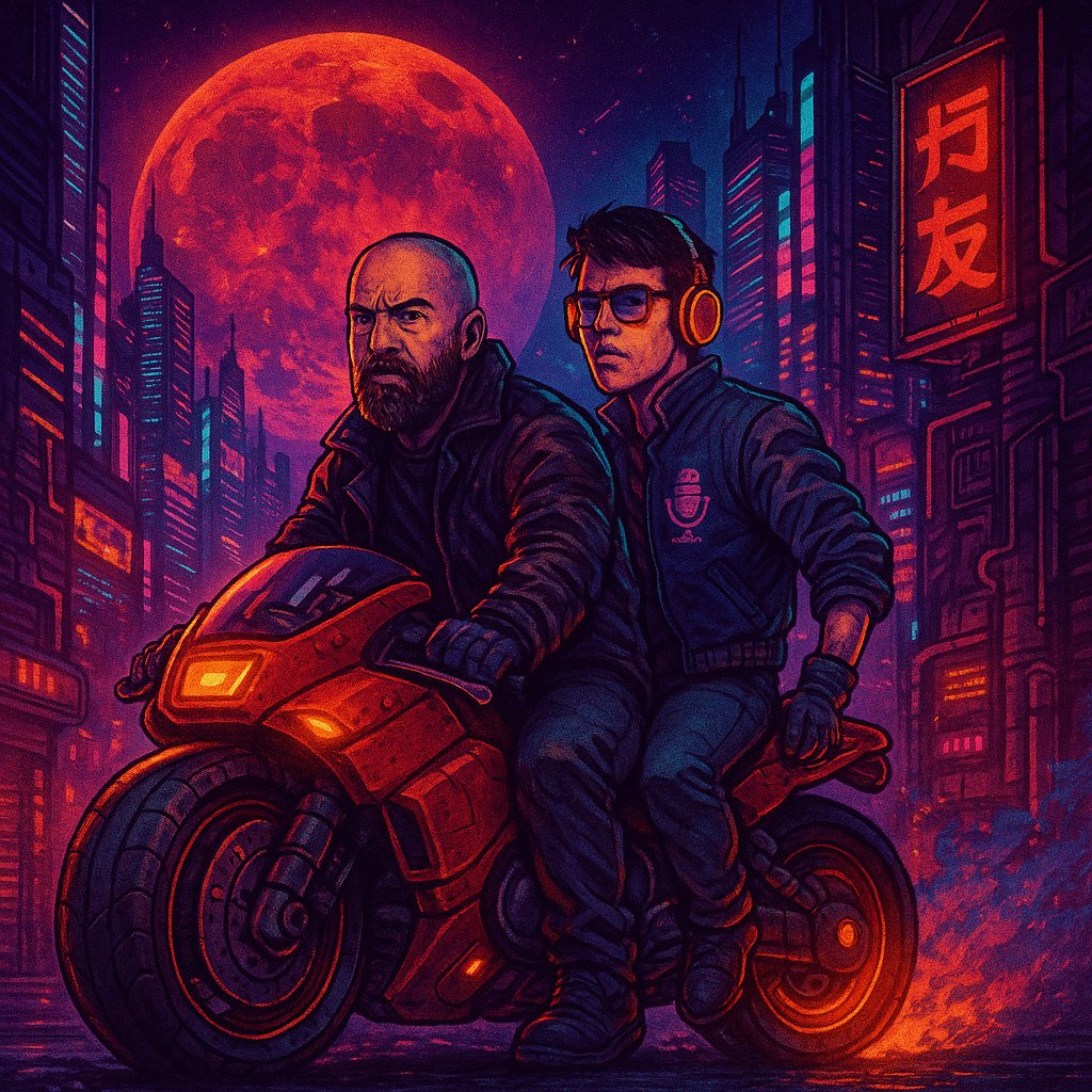 KJandApodcast's tweet photo. When the week’s been hell, but you and your ride-or-die still roll into Friday like it’s Judgment Day. 🔥😤💥
#TGIF #EndOfWeekEnergy #Akira #PodcastLife #KJandAPodcast https://t.co/A6XMMT4YiT