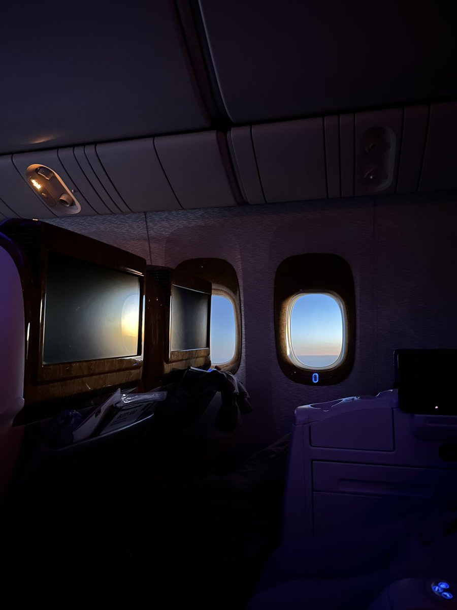 Touchdown in Dubai 🇦🇪 
Sunrise flirting with the window, mocktail flirting with my soul. Here for a good time not a long time! :)