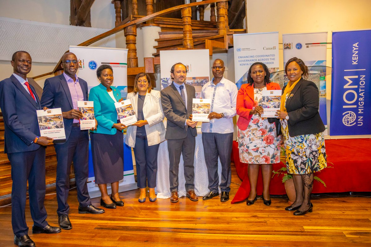 Border Management Secretariat (BMS). (@bmskenya) on Twitter photo We launched the Joint Operations Center (JOC) Training Manual in Nairobi. This comprehensive guide will equip JOC officers with skills for coordinated border operations, enhance inter-agency cooperation & strengthen Kenya's security.
<a href="/InteriorKE/">Ministry of Interior | Kenya</a>
<a href="/ray_omollo/">Dr. Raymond Omollo — CBS</a>
<a href="/UNODC/">UN Office on Drugs & Crime</a>
<a href="/IOMKenya/">IOM Kenya</a> We launched the Joint Operations Center (JOC) Training Manual in Nairobi. This comprehensive guide will equip JOC officers with skills for coordinated border operations, enhance inter-agency cooperation & strengthen Kenya's security.
<a href="/InteriorKE/">Ministry of Interior | Kenya</a>
<a href="/ray_omollo/">Dr. Raymond Omollo — CBS</a>
<a href="/UNODC/">UN Office on Drugs & Crime</a>
<a href="/IOMKenya/">IOM Kenya</a>