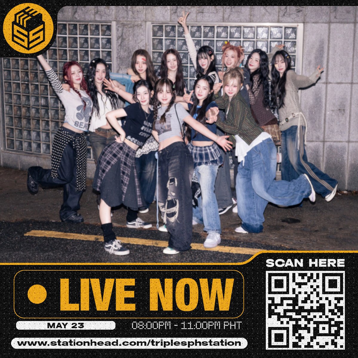 [🔴ON AIR]

We are now LIVE! Come join us and have some fun WAVs!

🔗 stationhead.com/triplesphstati…

#tripleS #트리플에스 #トリプルS #ASSEMBLE25 #깨어 #Are_You_Alive