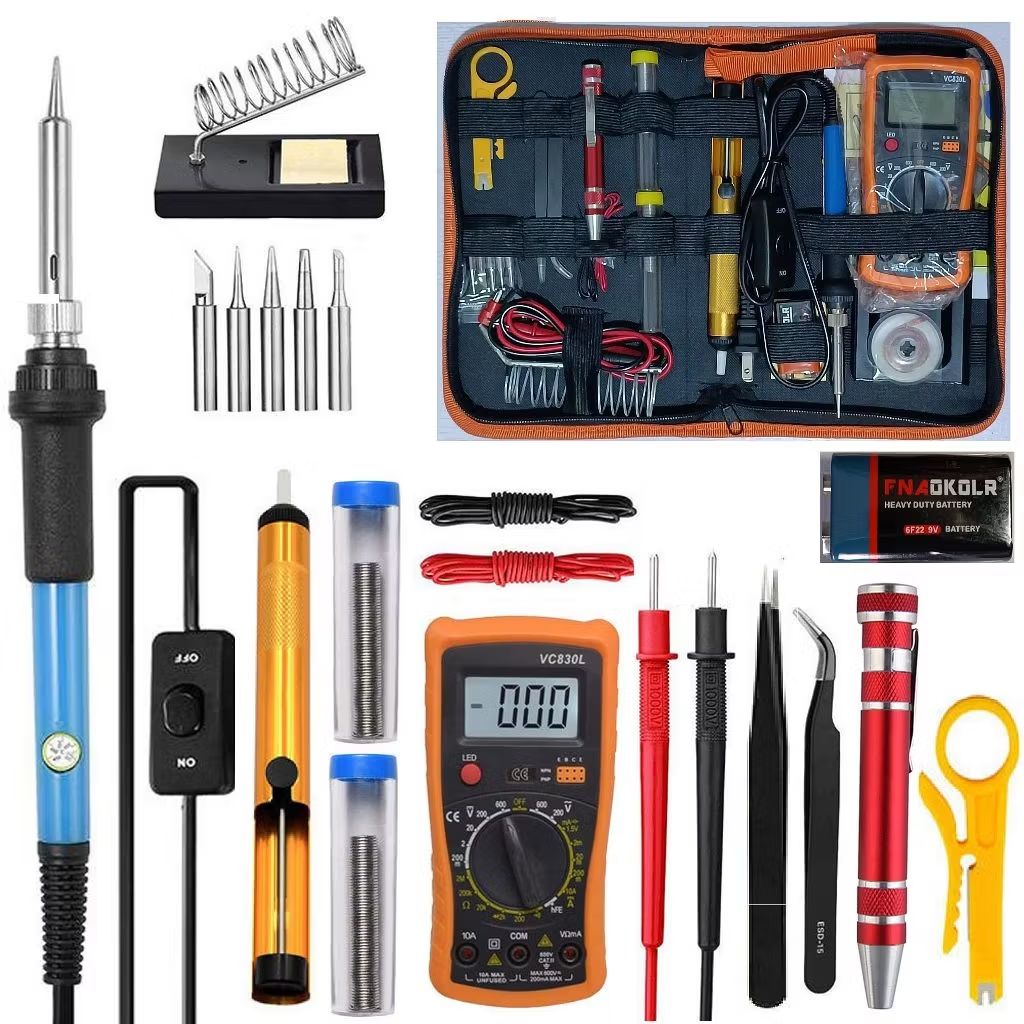 sid_vidsus's tweet photo. Cek Set Solder Listrik Lengkap Dengan Multimeter Iron Tool Kit 220V 60W Set Besi Elektronik Kit Besi Elektronik 200-450 ° C Paket Penyedot Penghisap Timah Set Kit dengan harga Rp88.000. Dapatkan di Shopee sekarang! https://t.co/X3x01zQRtb https://t.co/UZeAlKFU23