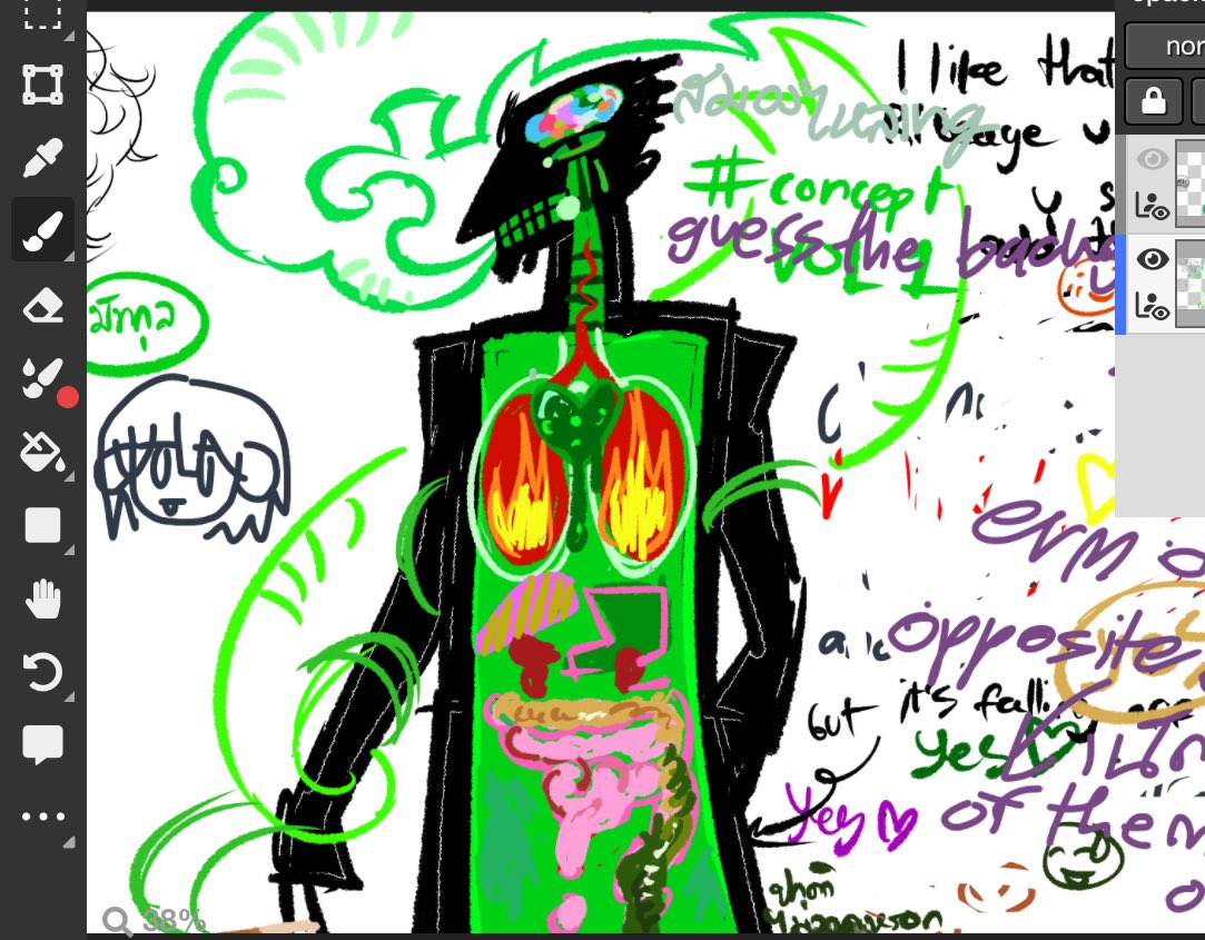 Concept art for my schools art competition (about drugs) 