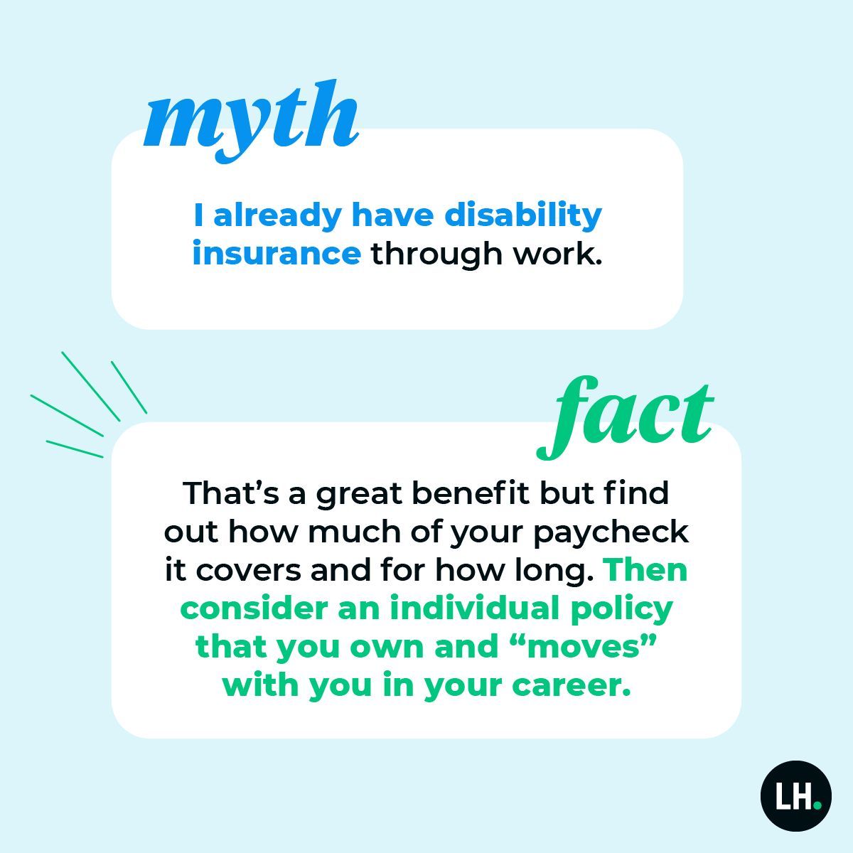 ProducersXL's tweet photo. Disability insurance through work
is a great benefit, but the key is to
check to see if it would be enough
if something happened.
#GetDisabilityInsurance #DIAM24 
#ProducersXL https://t.co/qB7KkE906C