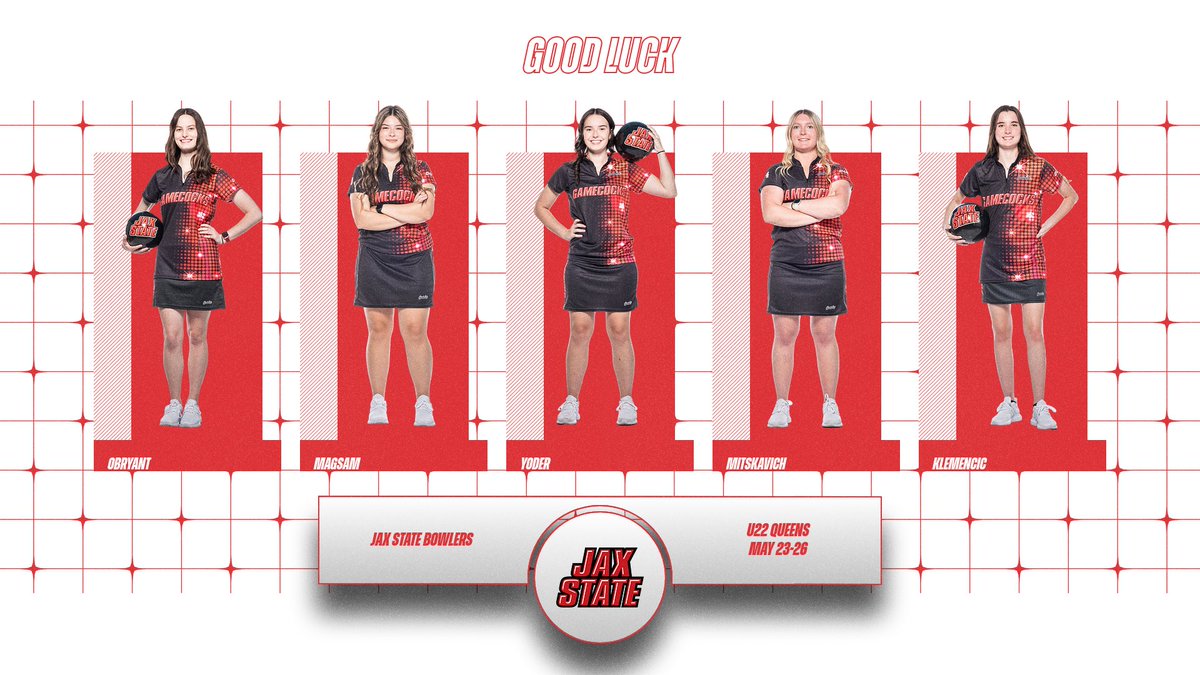 jaxstatebowl's tweet image. Best of luck to our five ladies competing at the U22 Queens this weekend!
#FearTheBeak馃憣|#StayCocky馃悢