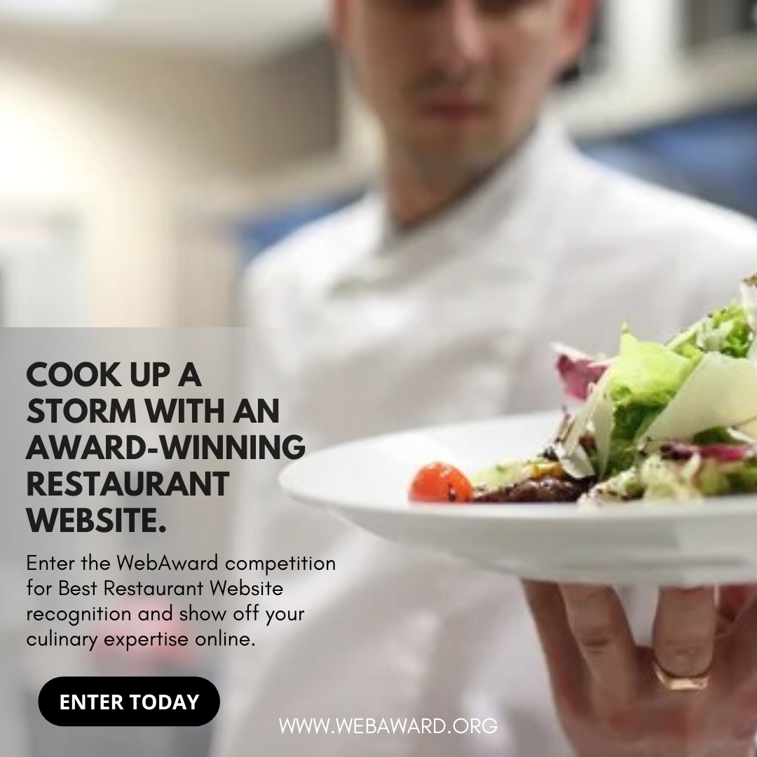 Web Marketing Association (@webmarketassoc) on Twitter photo Hungry for Recognition? Win Best Restaurant Website in the <a href="/WebMarketAssoc/">Web Marketing Association</a> 29th #WebAward for #WebsiteDevelopment at WebAward.org.
#RestaurantMarketing #RestaurantNews #RestaurantTrends #restaurantowner #restauranttech #restaurantindustry #restaurantbusiness Hungry for Recognition? Win Best Restaurant Website in the <a href="/WebMarketAssoc/">Web Marketing Association</a> 29th #WebAward for #WebsiteDevelopment at WebAward.org.
#RestaurantMarketing #RestaurantNews #RestaurantTrends #restaurantowner #restauranttech #restaurantindustry #restaurantbusiness