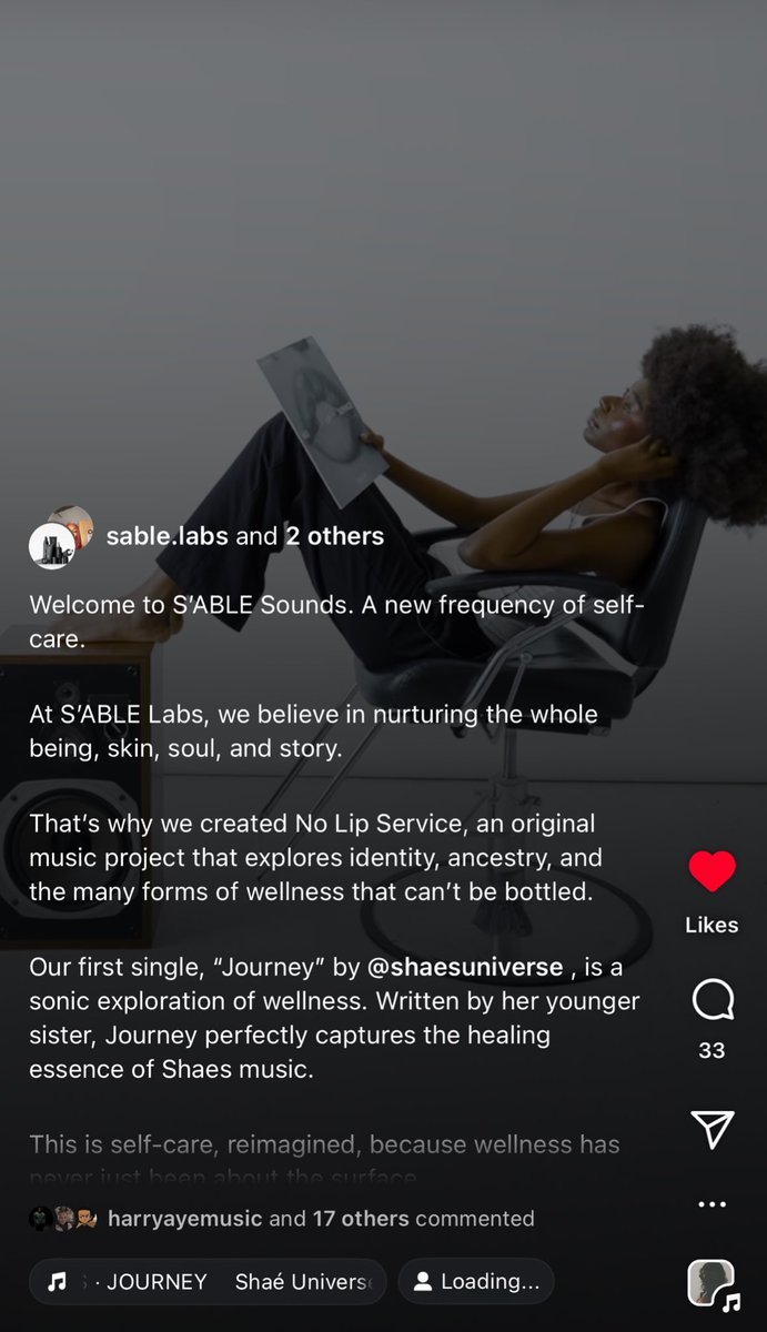 Sabrina &amp; Idris Elba’s skincare brand S’able are releasing an album and the lead single dropped today featurung yours truly 🙂‍↕️
‘Journey’ OUT NOW!!
bfan.link/journey-23
