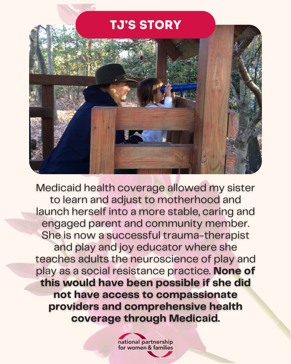 NPWF's tweet photo. Our next #MedicaidMatters story is from our Director of Corporate Social Impact, Jesse Matton, about her sister TJ's experience with Medicaid as a full time, employed social worker. https://t.co/yoai0VYOi9 https://t.co/EVeuEvME0C