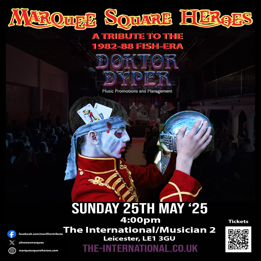 Who else is looking forward to the Marillion weekend? We are playing after Mr Punch at the International at 4pm!
 
🎟️ Get your tickets from:  the-international.gigantic.com/marquee-square…