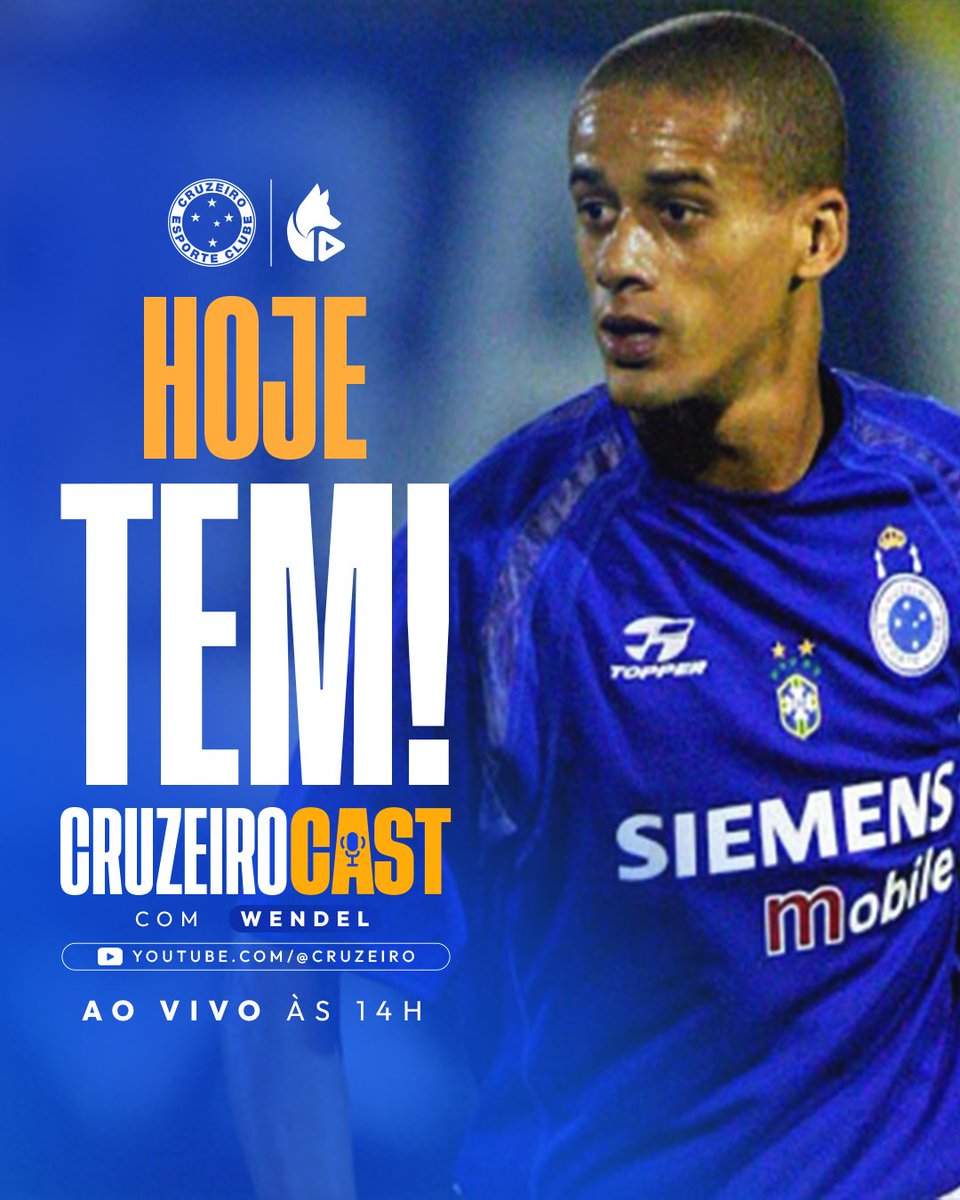 Hoje tem 𝐂𝐫𝐮𝐳𝐞𝐢𝐫𝐨 𝐂𝐚𝐬𝐭 com o Wendel, Nação!!! 🎙️🦊

O décimo episódio você acompanha ao vivo, a partir das 14h, na TV Cruzeiro! 💙

📺 youtube.com/live/BlVO35zLN…