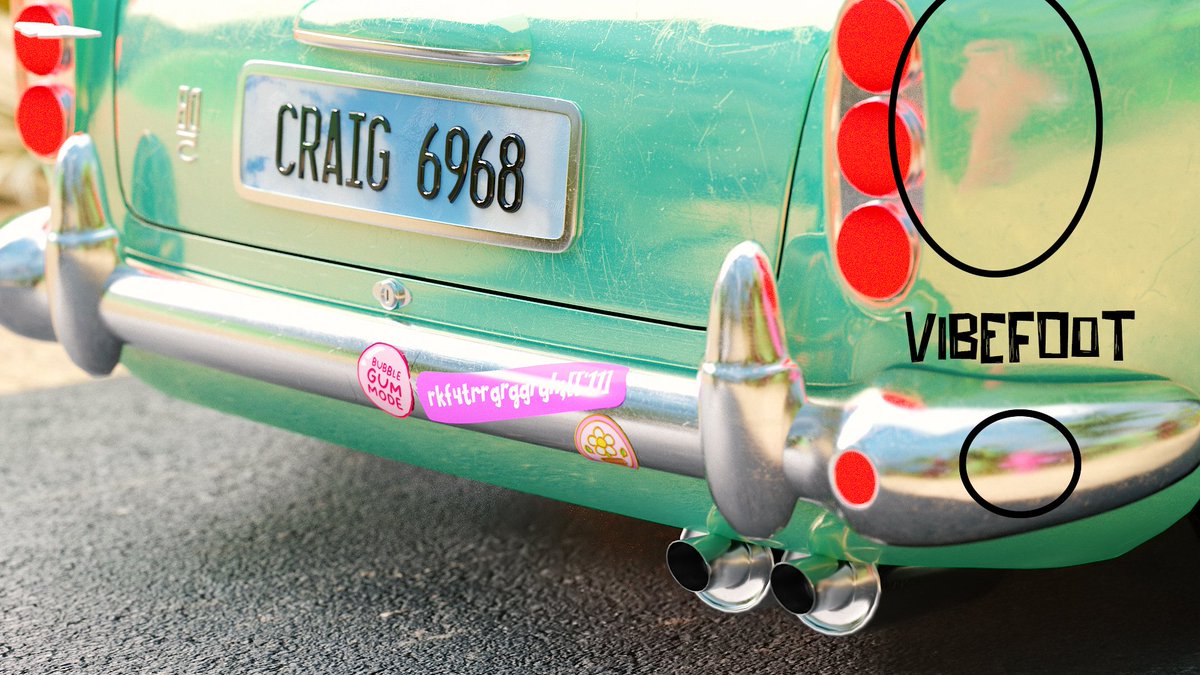 Good Vibes Club π€ (@goodvibesssclub) on Twitter photo 1/ Vibefoot is always hiding in plain sight... inside the reflection of Craig's dope whip none the less.
Details matter, and in this historic first-sighting moment, <a href="/justbenlioAI/">Ben.lio β</a> was the one to spot him first! 1/ Vibefoot is always hiding in plain sight... inside the reflection of Craig's dope whip none the less.
Details matter, and in this historic first-sighting moment, <a href="/justbenlioAI/">Ben.lio β</a> was the one to spot him first!