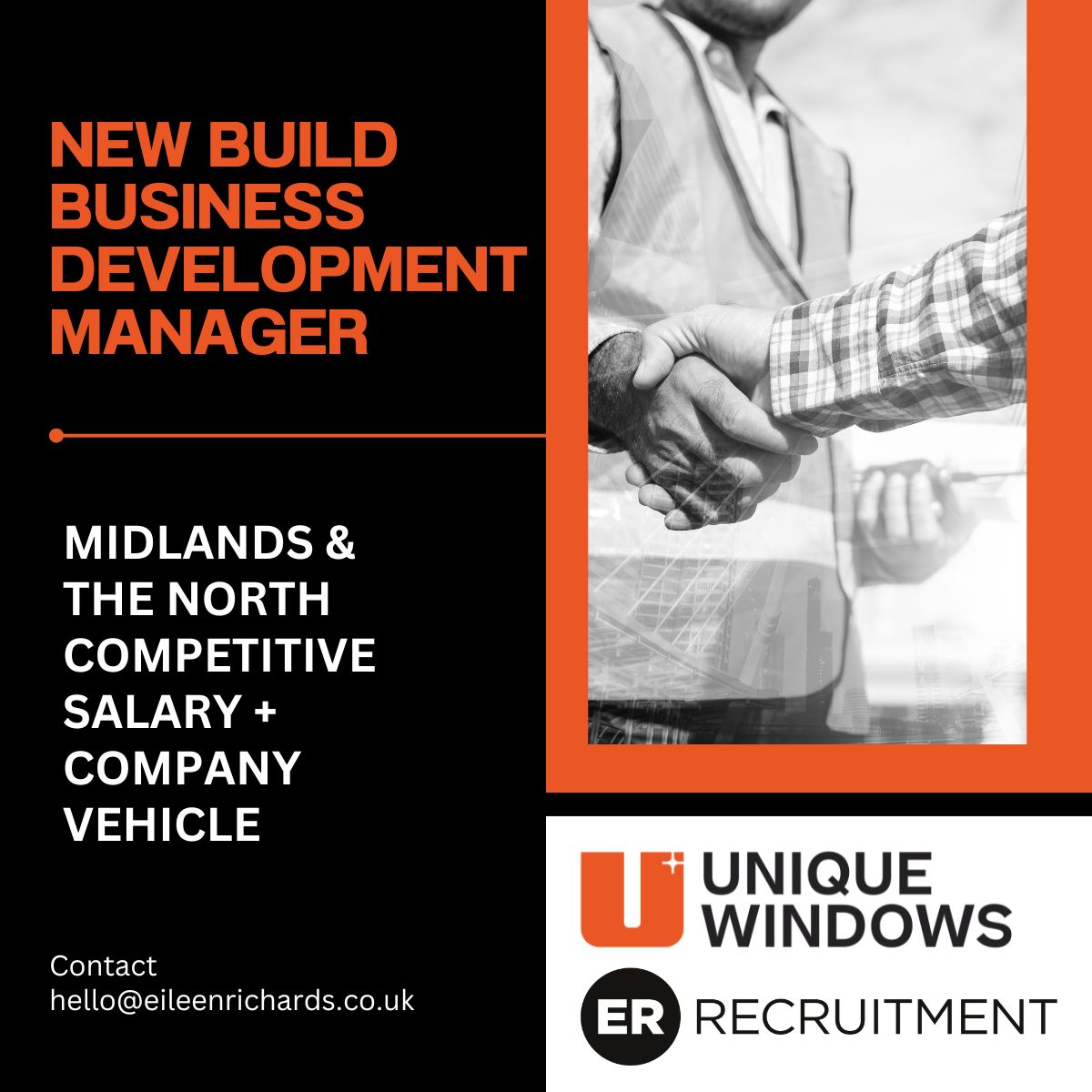Our team are working with Unique Window Systems Ltd to support their continued growth. They are seeking a New Build Development Manager to develop and maintain strong, long-term relationships with regional housebuilders and developers. lnkd.in/gHS3CE_V