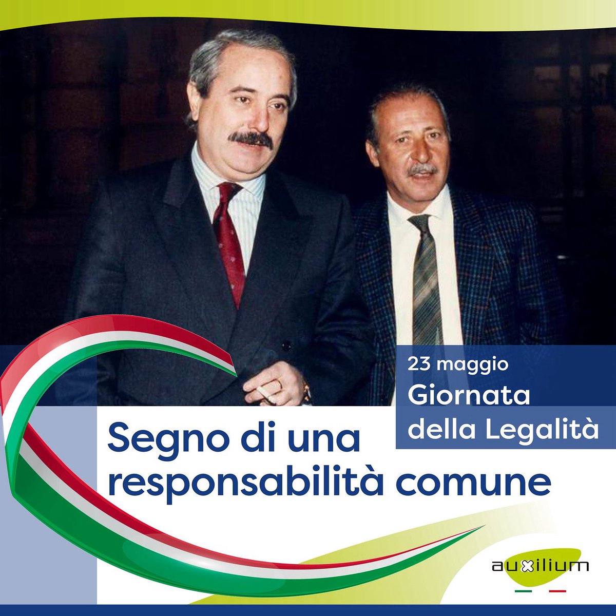 Cooperativa Auxilium (@auxiliumcoop) on Twitter photo Senza legalità non c’è libertà nè futuro. Per questo la #giornatadellalegalita è il segno di una responsabilità e di un impegno comune. Nel ricordo della strage di #Capaci dove sacrificarono la vita Falcone, Morvillo, Montinaro, Dicillo e Schifani, il #23 maggio di 33 anni fa Senza legalità non c’è libertà nè futuro. Per questo la #giornatadellalegalita è il segno di una responsabilità e di un impegno comune. Nel ricordo della strage di #Capaci dove sacrificarono la vita Falcone, Morvillo, Montinaro, Dicillo e Schifani, il #23 maggio di 33 anni fa