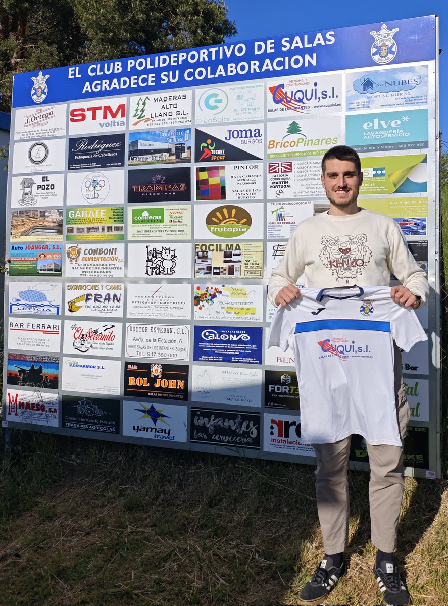 Manu Olmo, nuevo entrenador del Club para la temporada 25/26.
El burgalés procedente del <a href="/VadillosCF/">Vadillos Club de Fútbol</a> cuenta con experiencia en el scouting del <a href="/CDEstepona/">C.D. Estepona</a> de 2RFEF. 
 #CPSalas⚽