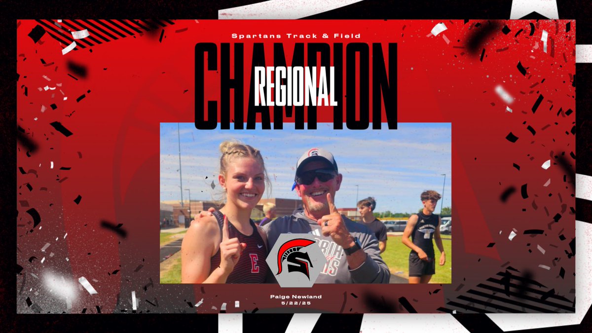 Congratulations to Paige Newland 5A Regional Champion at Andover in the Long Jump and Triple Jump! #EmporiaAwesome <a href="/SPARTANSTRACK/">Randy Wells</a>