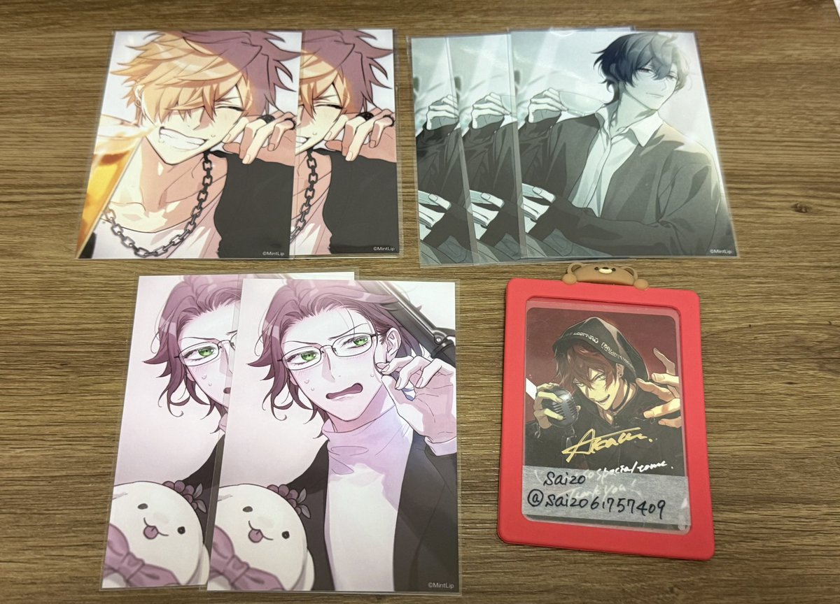 【交換】DIG-ROCK ディグロ ブロマイド フォトカ 特典
譲 ☆ つぐみ 叶希 充弦 雲雀 黒乃 妃志 翔舞 透夜 詩音 想吾
求☆ 茜 >> 真白

ブロマイド翔舞1枚、特典詩音1枚初期傷あり（最後のツリーに載せています。）
郵送希望です。
フォトカは同絵柄の交換希望です。よろしくお願いします。