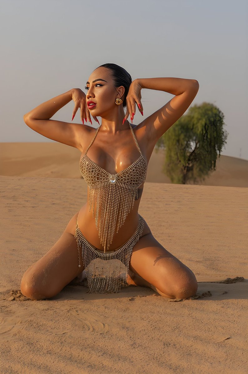 FernieWarisa's tweet photo. Can you look away from my gorgeous look!?😘🏜️🐪☀️ https://t.co/FvwQQVcWpx