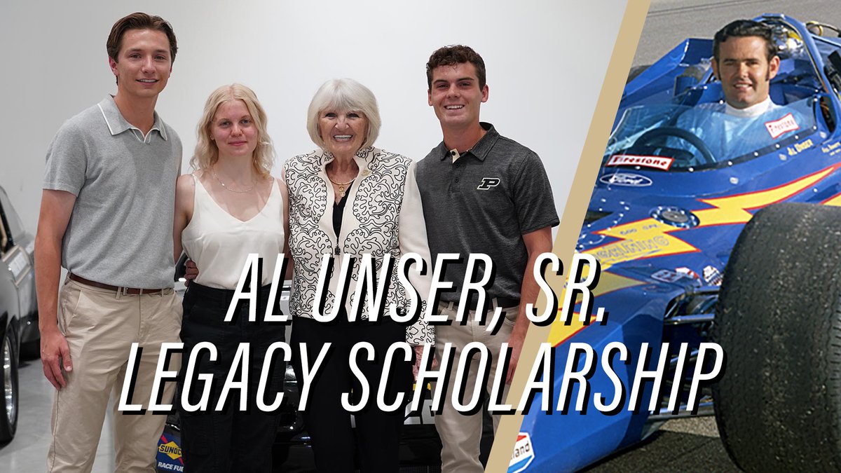 Purdue Mechanical Engineering (@purdueme) on Twitter photo 🏁UNSER SCHOLARSHIP: Al Unser's name is synonymous with the #Indy500, winning the Greatest Spectacle in Racing four times. Now his name will live on at <a href="/LifeAtPurdue/">Purdue University</a>, through the Al Unser, Sr. Legacy Scholarship for motorsports engineering students: engineering.purdue.edu/ME/News/2025/a… 🏁UNSER SCHOLARSHIP: Al Unser's name is synonymous with the #Indy500, winning the Greatest Spectacle in Racing four times. Now his name will live on at <a href="/LifeAtPurdue/">Purdue University</a>, through the Al Unser, Sr. Legacy Scholarship for motorsports engineering students: engineering.purdue.edu/ME/News/2025/a…