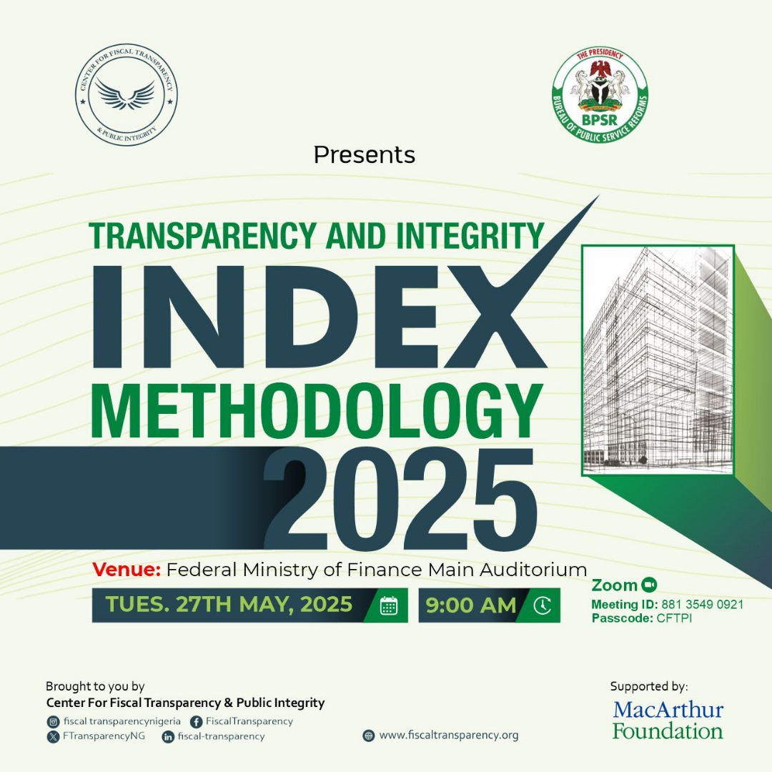 FTransparencyNG's tweet photo. Join us for the official presentation of the 2025 TII Methodology and discover the framework behind the ranking. 

Learn:

🔍 What principles guide it?
📊 How scores are assigned?
🌐 What must a public institution’s website include to earn top marks?

📌 See flyer for details. https://t.co/VhMPsuffpE