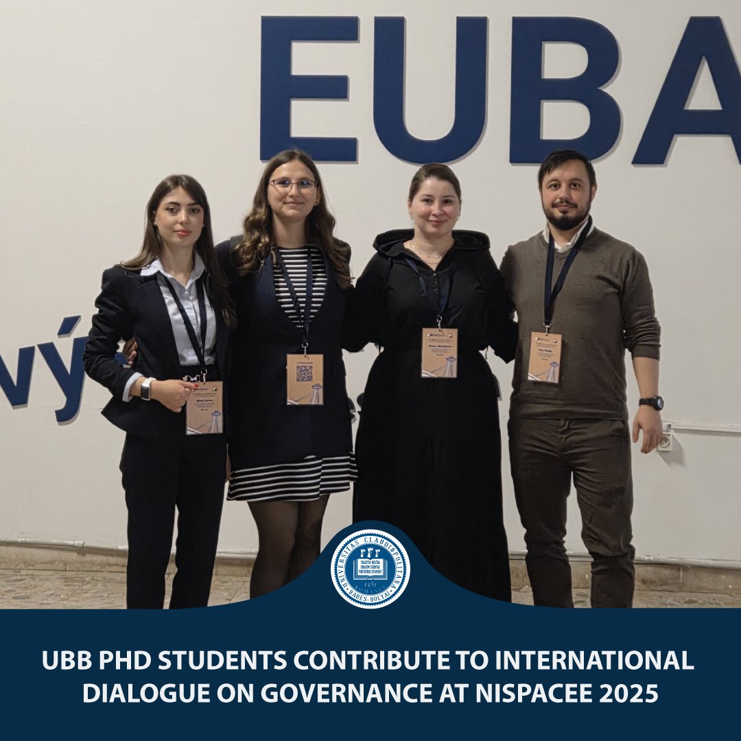 PhdUbb's tweet photo. UBB PhD Students Contribute to International Dialogue on Governance at NISPAcee 2025

https://t.co/JKKLyVgHCV https://t.co/CvGLNkf8xM
