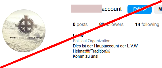 Ein "Hauptaccount" der neonazistischen Gruppierung "Letzte Verteidigungswelle" wurde nach Razzia &amp; Festnahmen am 21.5. gelöscht. Dort folgte die LVW z.B. AfD #Sachsen, AfD-Fraktion #Brandenburg, Björn Höcke, "Die Heimat" (Ex-NPD), "Jung&amp;Stark"#SachsenAnhalt. 10/x

#NoNazis #NoAfD