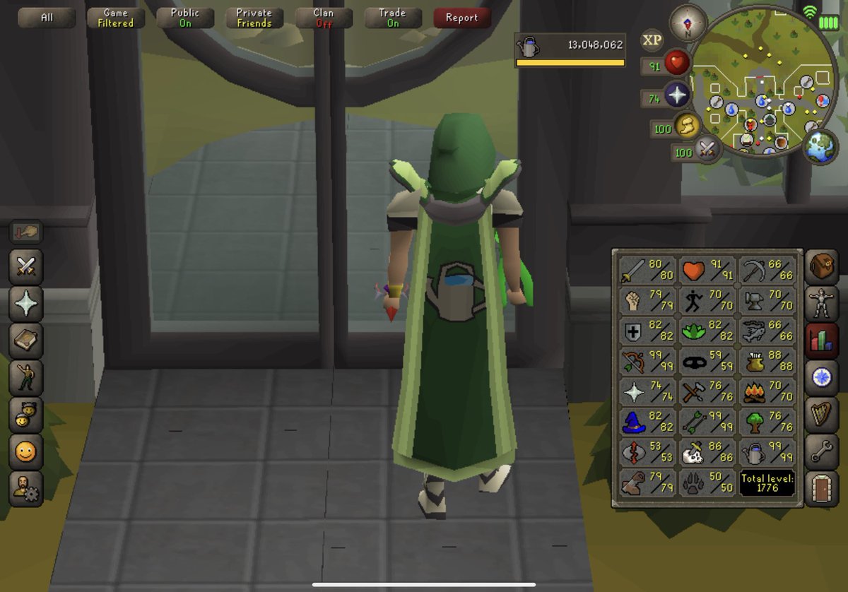 sikiboi2012's tweet photo. I think it’s only right that when it comes to the pumpkins being ready for harvest @Syndicate sports an irl 99 farming cape I mean it only took 44,373,906xp in game to get the tangleroot who knows… or atleast Andy should have one and fireworks for Tom getting level 2 farming 😅 https://t.co/b0WrNVHTVn