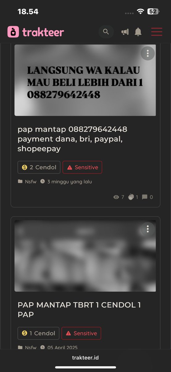 ayangbeatrix29's tweet photo. lagi bu si, ada yang mw ap tobrutkah beli? https://t.co/7FEaBeJueU

GAS LANGSUNG 

1 art (udah jadi): 5k
1 komik (udah jadi) : 10k
1 art comission : start 60k
1 komik comission : start 350k
1 pap tobrut : 5k
1 video tobrut :10k
1 video ngewe :50k https://t.co/wik9VNFaL5