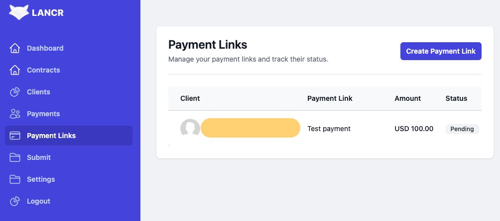 getlancr's tweet photo. It's been long awaited, but it's finally here:

The Payment Links!

Now with Lancr you can create a custom payment link, and send the checkout directly to your clients, using only their email! https://t.co/hROTepA3jP