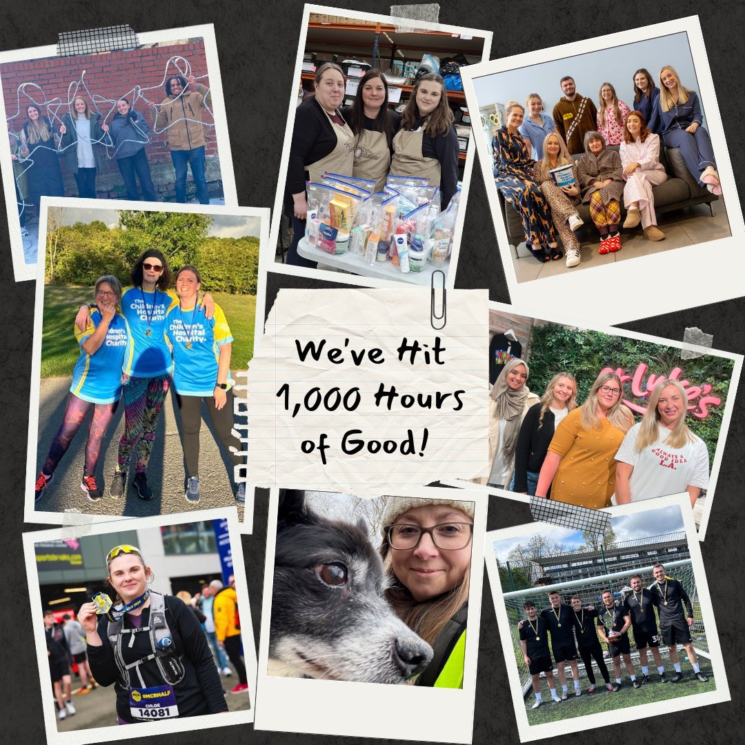 🎉 We've hit 1,000 Hours of Good! 💖

From food banks to fun runs, mentoring to dog walking – our team has gone above and beyond to give back.

Thank you to everyone who helped us reach this milestone. Here's to even more hours of good! 🙌

#GivingBack #Volunteering #HoursOfGood