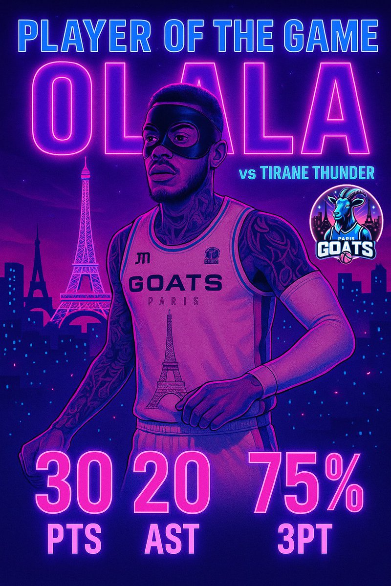 Paris Goats (@parisgoats) on Twitter photo Yesterday we split the seried 1-1 against the Tirane Thunder! Our Pg Olala dropped a master class in game 1 to help us get that W!!๐๐ฅ
<a href="/KW5League/">KW5 EU League</a> <a href="/BackOlala/">Olala Back</a> Yesterday we split the seried 1-1 against the Tirane Thunder! Our Pg Olala dropped a master class in game 1 to help us get that W!!๐๐ฅ
<a href="/KW5League/">KW5 EU League</a> <a href="/BackOlala/">Olala Back</a>