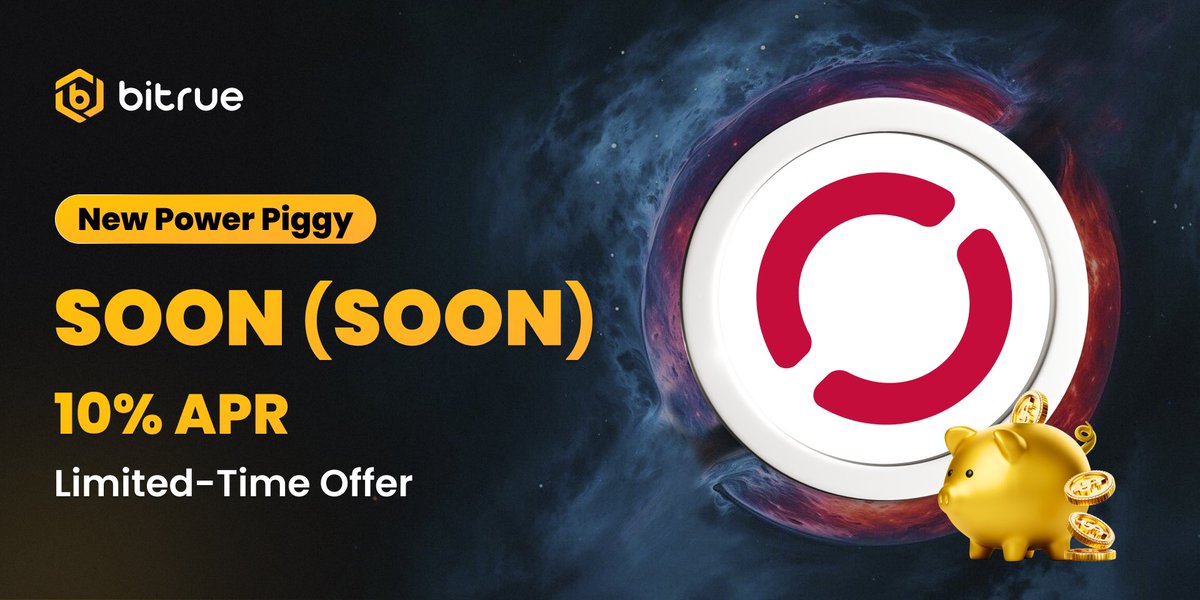 Bitrue (@bitrueofficial) on Twitter photo π₯ $SOON #PowerPiggy is now live on #Bitrue! <a href="/soon_svm/">SOON - Solana Optimistic Network (Mainnet Arc)</a>
π Only 30 days! Enjoy 10% APR & redeem anytime!
π Earn now: bitrue.com/flexible-stakiβ¦
π New Users: bitrue.com/rewards?cn=399β¦ π₯ $SOON #PowerPiggy is now live on #Bitrue! <a href="/soon_svm/">SOON - Solana Optimistic Network (Mainnet Arc)</a>
π Only 30 days! Enjoy 10% APR & redeem anytime!
π Earn now: bitrue.com/flexible-stakiβ¦
π New Users: bitrue.com/rewards?cn=399β¦