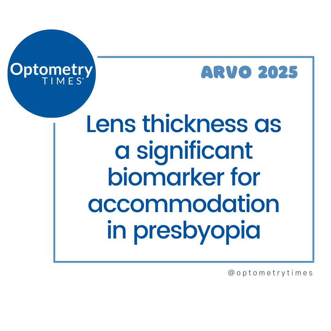 OptometryTimes's tweet image. Susana Marcos, PhD, discussed advanced research on OCT and its potential applications in understanding the crystalline lens, particularly in relation to presbyopia and myopia.
Watch the interview: hubs.li/Q03nDfZK0
Learn more about Marcos' study: hubs.li/Q03nDbh_0