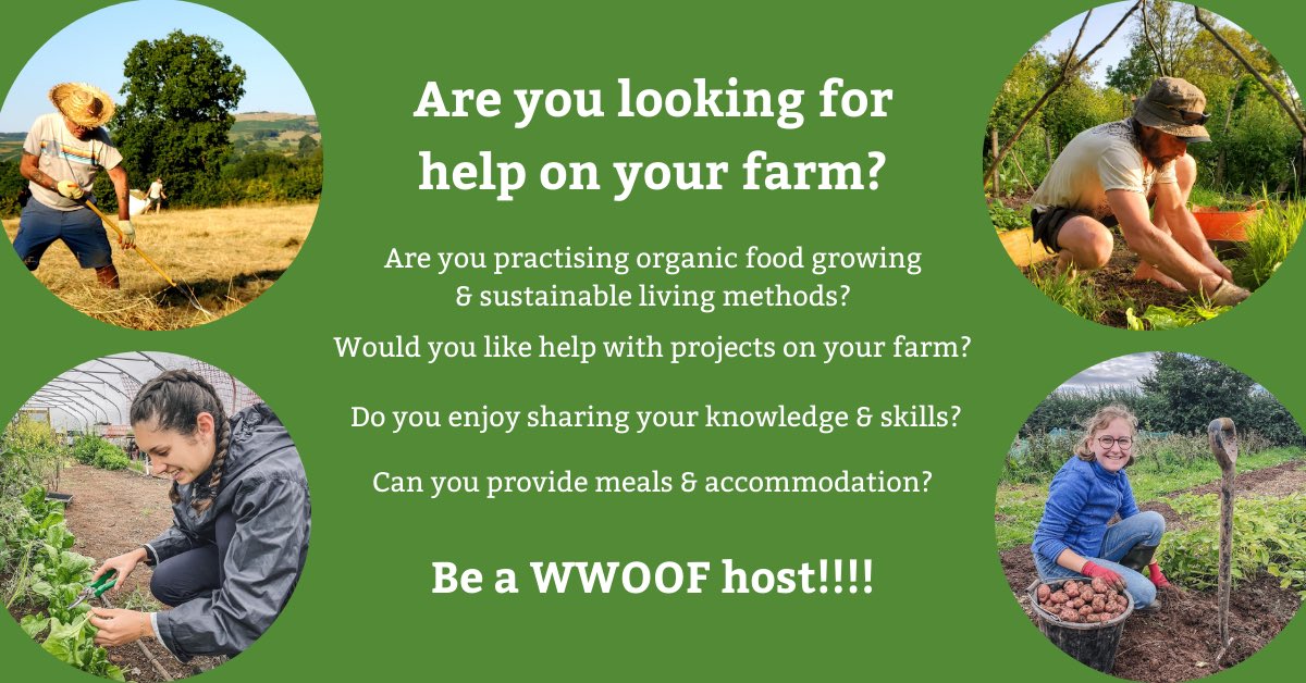 A surge in numbers of new members keen to explore #organic food production and learn from our host farmers and growers means we are currently looking for new #WWOOF host members!

Find out more:
bit.ly/WWOOFnewhost