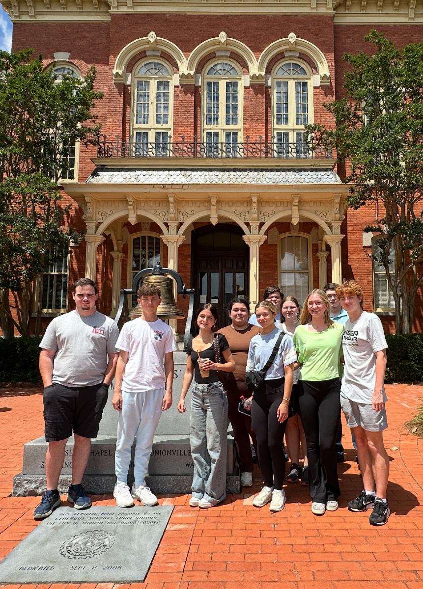 Our AP US Government students continues their learning yesterday with a field trip to our county jail, the Union County Animal Shelter, the old courthouse, and the new courthouse in downtown Monroe. It was a fun day of learning and making memories
