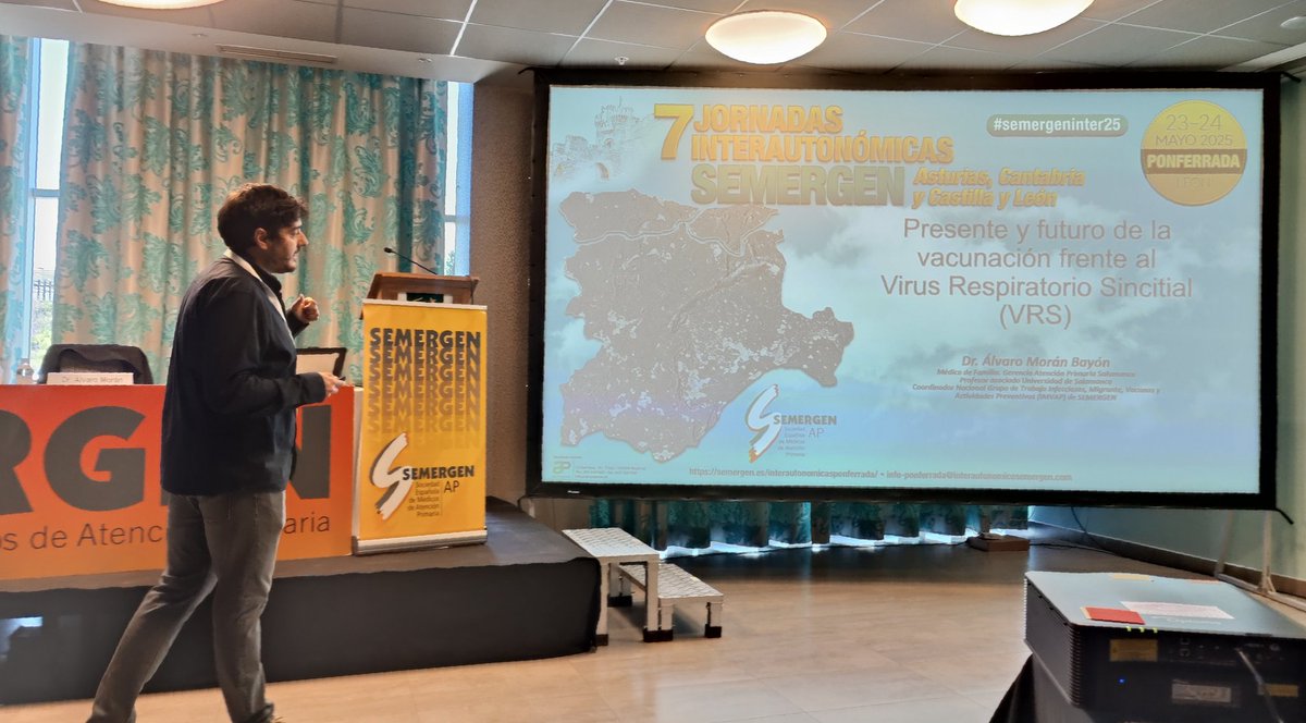 Seminario: Presente y futuro sobre la vacunación contra el Virus Respiratorio Sincitial (VRS) 💉🩻
 VII Jornadas Interautonómicas SEMERGEN Asturias, Cantabria y Castilla León en #Ponferrada. 👨‍⚕️👩🏿‍⚕️👩🏼‍⚕️ <a href="/SEMERGENCantab1/">SEMERGEN Cantabria</a> <a href="/SemergenCyL/">SEMERGEN-CyL</a> <a href="/semergenast/">SEMERGEN ASTURIAS</a> <a href="/SEMERGENap/">SEMERGEN | Médicos de AP #SEMERGEN25</a>
#SEMERGENAsturCantCyL25