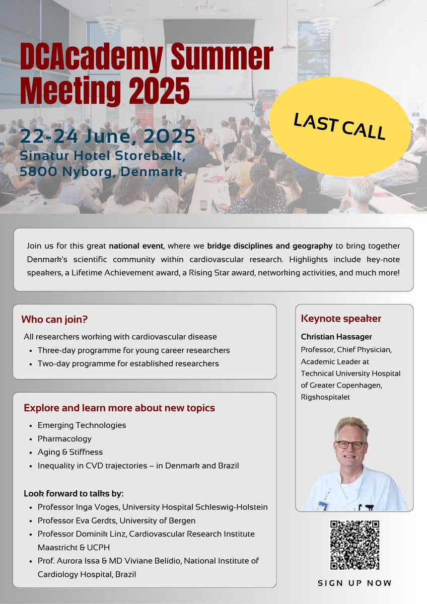 ❗☀️ Last call: DCAcademy Summer Meeting 2025  ☀️❗

The deadline for registration for this course is Sunday 25 May 2025, at 23:59 ⌛

👉 Secure your spot here: ow.ly/p6lL50VVpFO