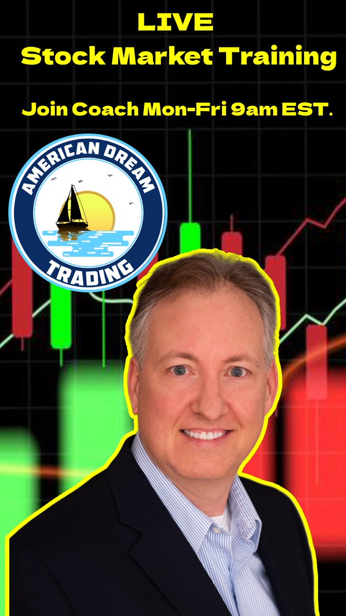 Join Coach Mon-Fri 9am est. for live Stock Market Training.